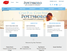 Tablet Screenshot of pottsborochamber.com